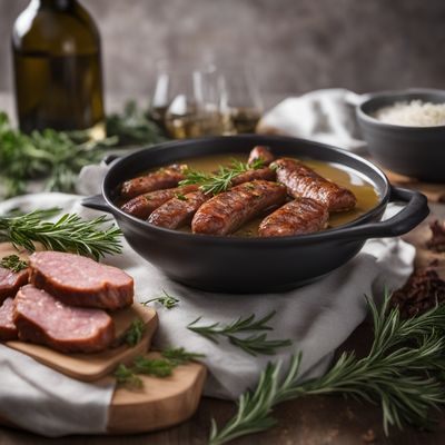 Savory French Diot Sausage with White Wine and Herbs