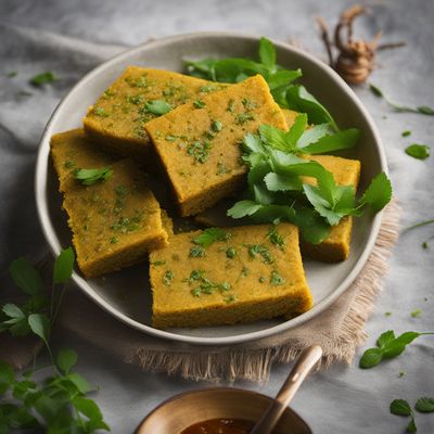 Savory Steamed Chickpea Cake