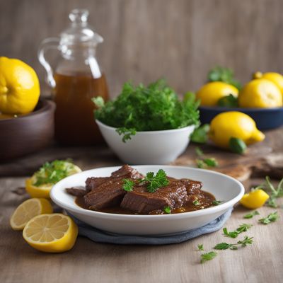 Scottish Lemon Braised Beef