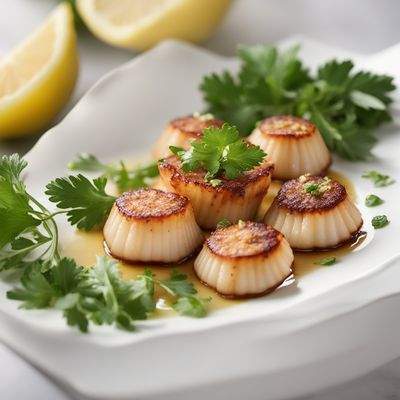 Seared Scallops in their Shell