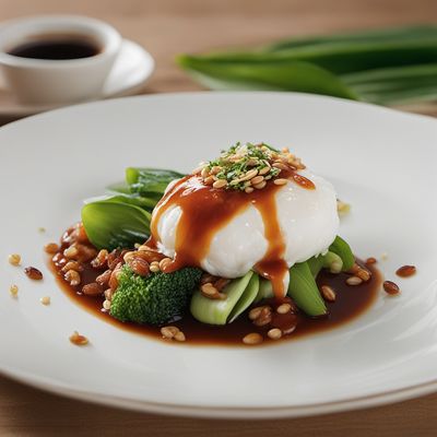 Shanghai-style Poached Eggs with Spicy Sesame Sauce