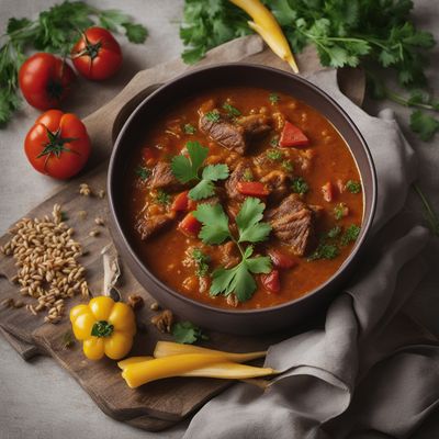 Sharba Libiya - Spicy Libyan Lamb Soup