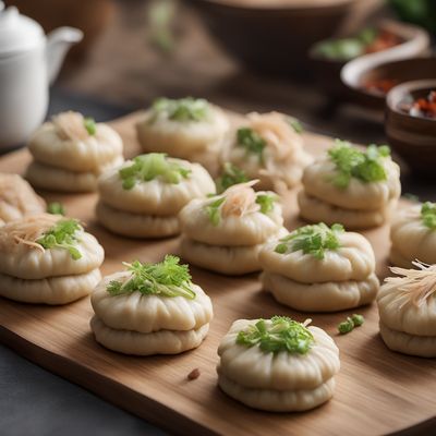 Shuāngbāotāi - Chinese Steamed Buns with Savory Filling