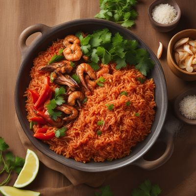 Sierra Leonean Jollof Rice with Seafood