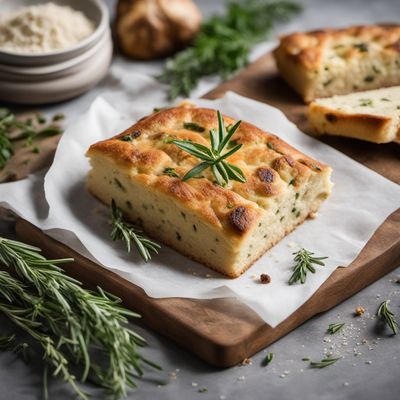 Slovak-style Focaccia with Herbs and Cheese