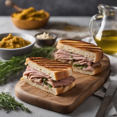 Slovenian Pork Panini with Mustard and Horseradish