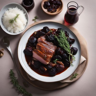 Slow-Cooked Pork with Prunes