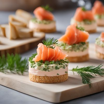 Smoked Salmon Mousse Canapés