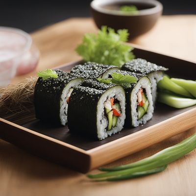 Soba Maki with Sesame Dipping Sauce
