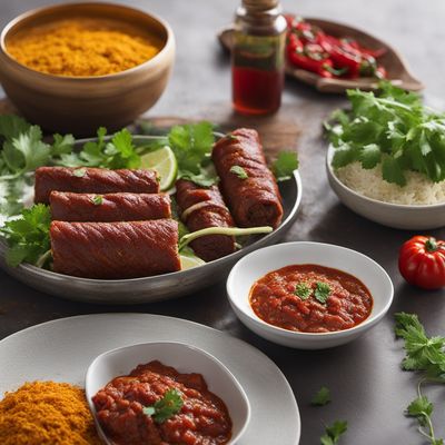 Somali-style Stuffed Beef Rolls