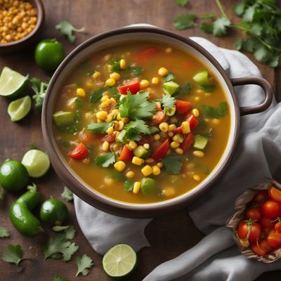 Sopa de Milpa with Roasted Corn and Fresh Vegetables