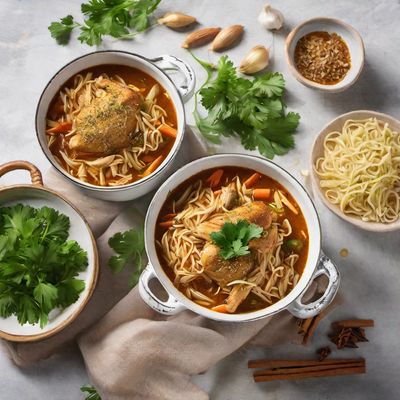 Arab-style Chicken Noodle Soup