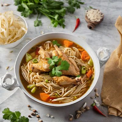 Arab-style Chicken Noodle Soup