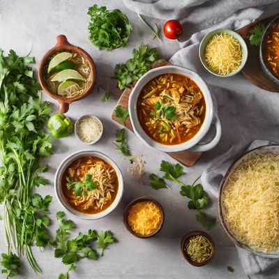 Sopa de Pollo y Fideos - New Mexican Style