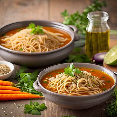 Vegan Sopa de Pollo y Fideos