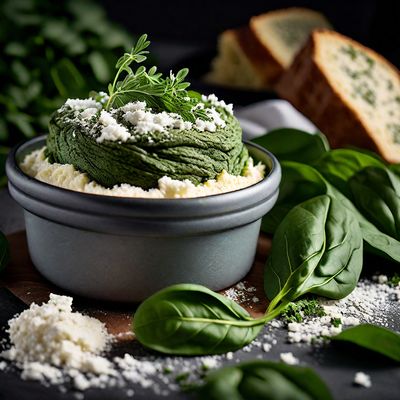 Mediterranean Spinach and Feta Soufflé