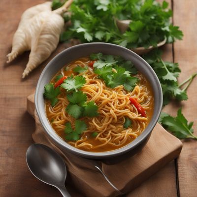 South Indian Chicken Noodle Soup