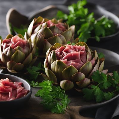 Spanish Artichokes with Ham