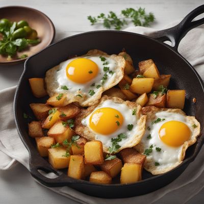 Spanish-Style Crispy Fried Eggs with Potatoes (Huevos Rotos)