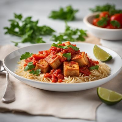 Spanish-style Fried Tofu with Tomato Sauce