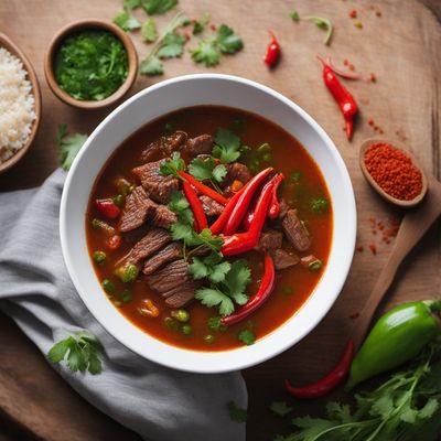 Spicy Beef Soup with Vegetables - Yukgaejang Salvadoran Style