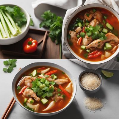 Spicy Chicken Soup with Korean Flavors