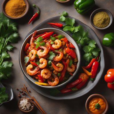 Spicy Masala Shrimp Stir-Fry