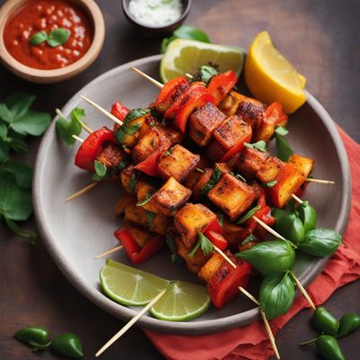 Spicy Paneer Skewers with Tangy Achari Marinade