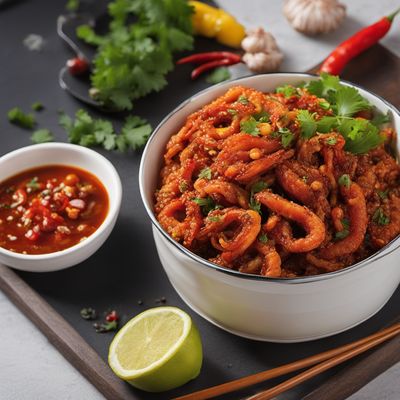 Spicy Stir-Fried Squid Hazaragi Style