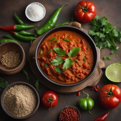 Spicy Tomato Curry with Local Flavors