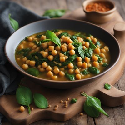 Spinach and Chickpeas Stew