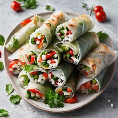 Greek-style Spring Rolls