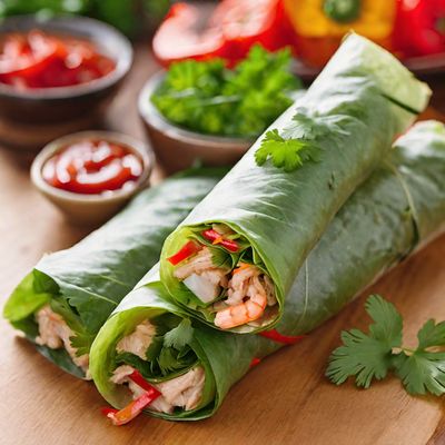 Puerto Rican Style Spring Rolls