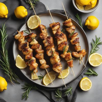 Stecchi di Pollo al Limone e Rosmarino (Lemon and Rosemary Chicken Skewers)