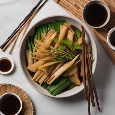 Stewed Spring Bamboo Shoots with Soy Sauce and Mirin