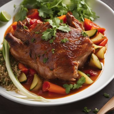 Stinco con Verdure Chiapaneco (Chiapas-style Braised Pork Shank with Vegetables)