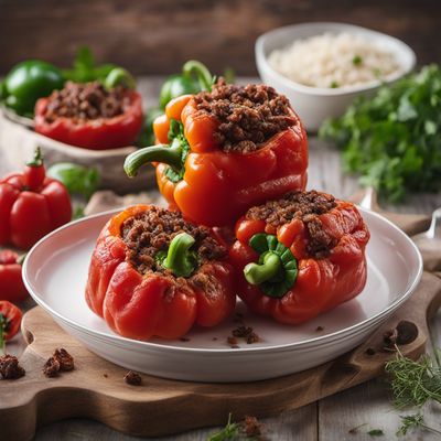 Stuffed Bell Peppers with a Serbian Twist