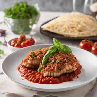 Stuffed Cuttlefish with Tomato Sauce