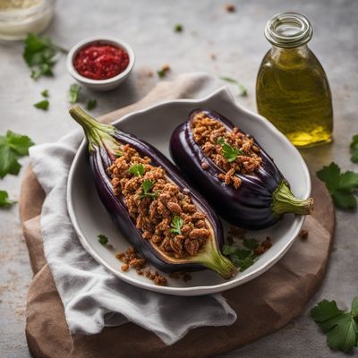 Stuffed Pickled Eggplants - A Flavorful Delight from Levantine Cuisine