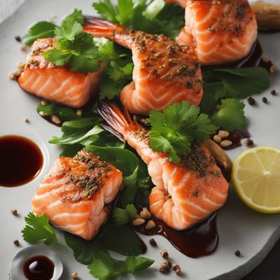 Stuffed Salmon Prawns: A Fusion Delight