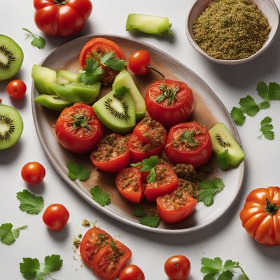 Stuffed Tomatoes with a Kiwi Twist