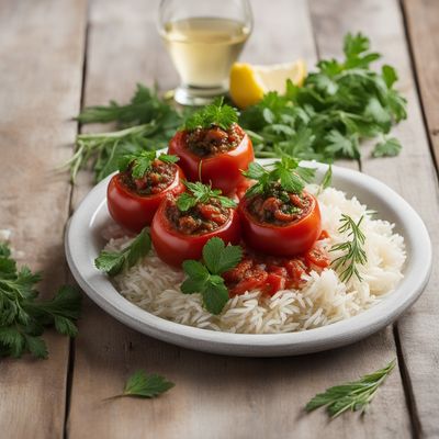 Stuffed Tomatoes with Rice and Herbs