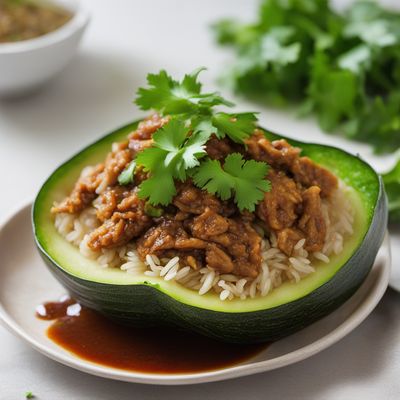 Stuffed Zucchini in Chinese-inspired Sauce