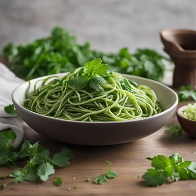 Sudanese-style Green Spaghettini