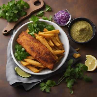 Sudanese-style Spiced Fish with Cassava Chips