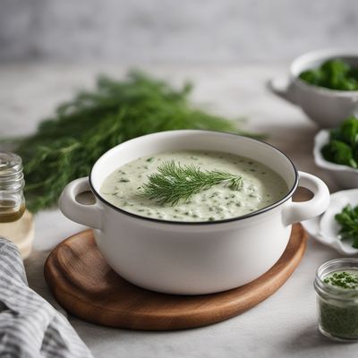 Swedish Fläskkorv with Creamy Dill Sauce