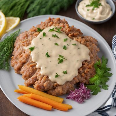 Swedish-style Hakkebøf with Creamy Dill Sauce