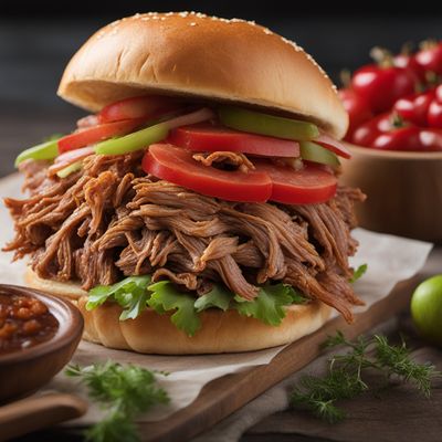 Swedish-style Pulled Pork Sandwich