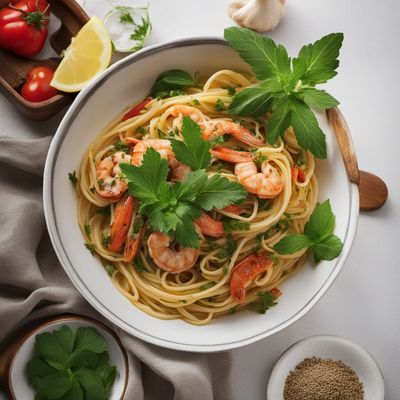 Syrian-style Seafood Linguine