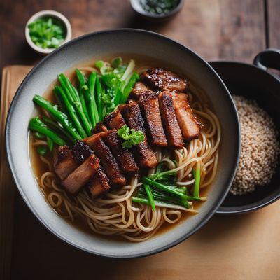 Tà-á-mī with Braised Pork Belly